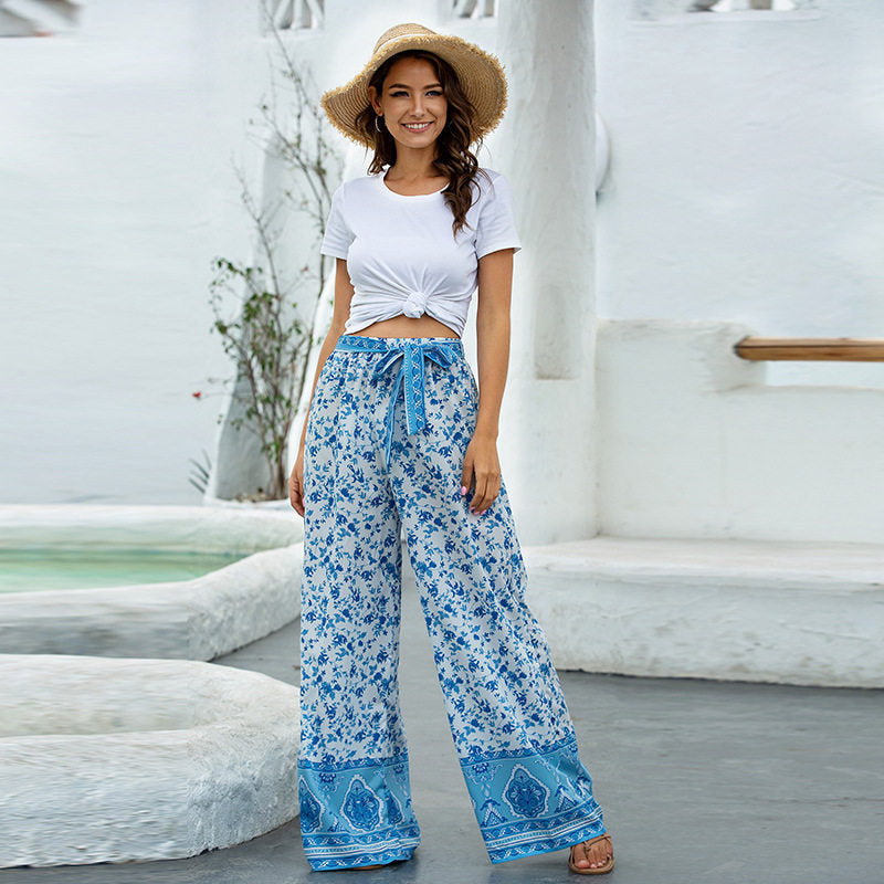 Palazzo Print Pants