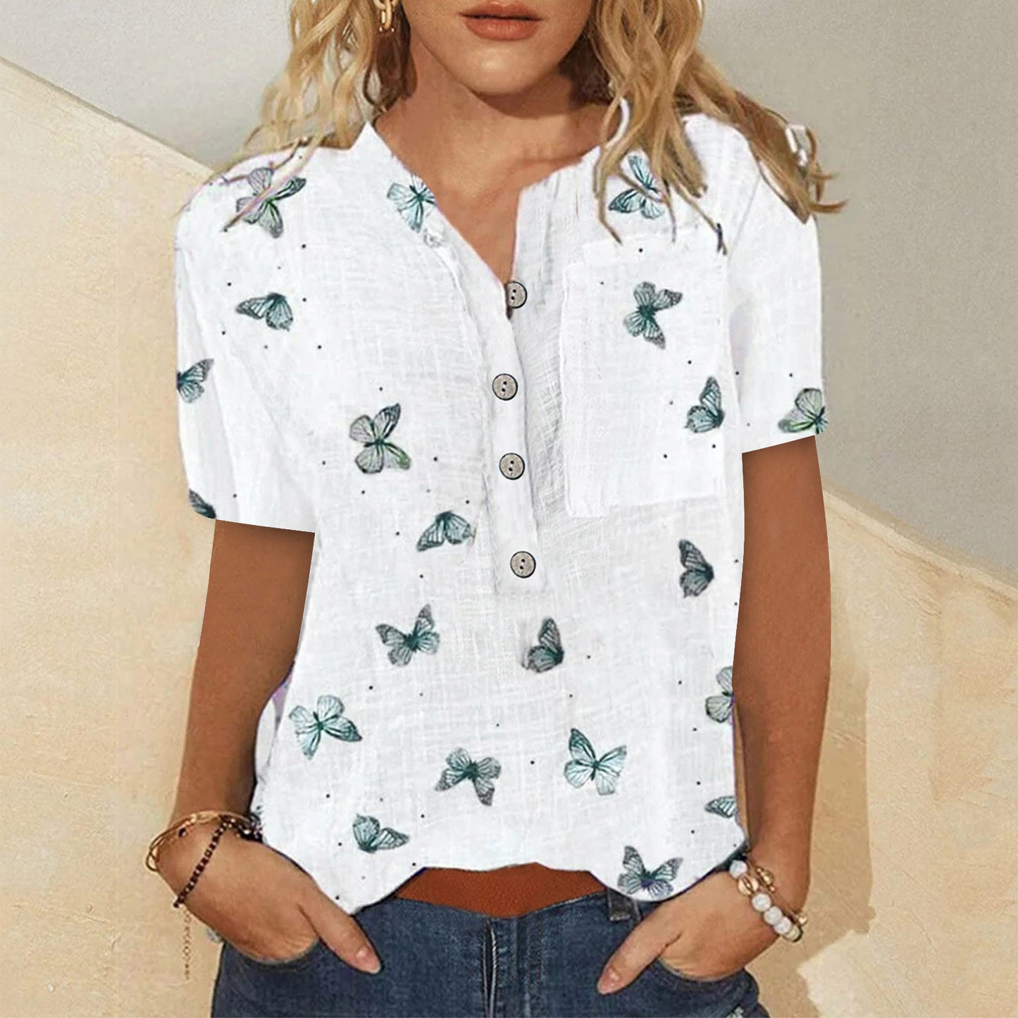 Float like a Feather Light Weight Blouse