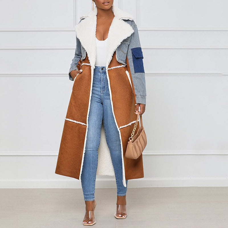 Denim Long Trench