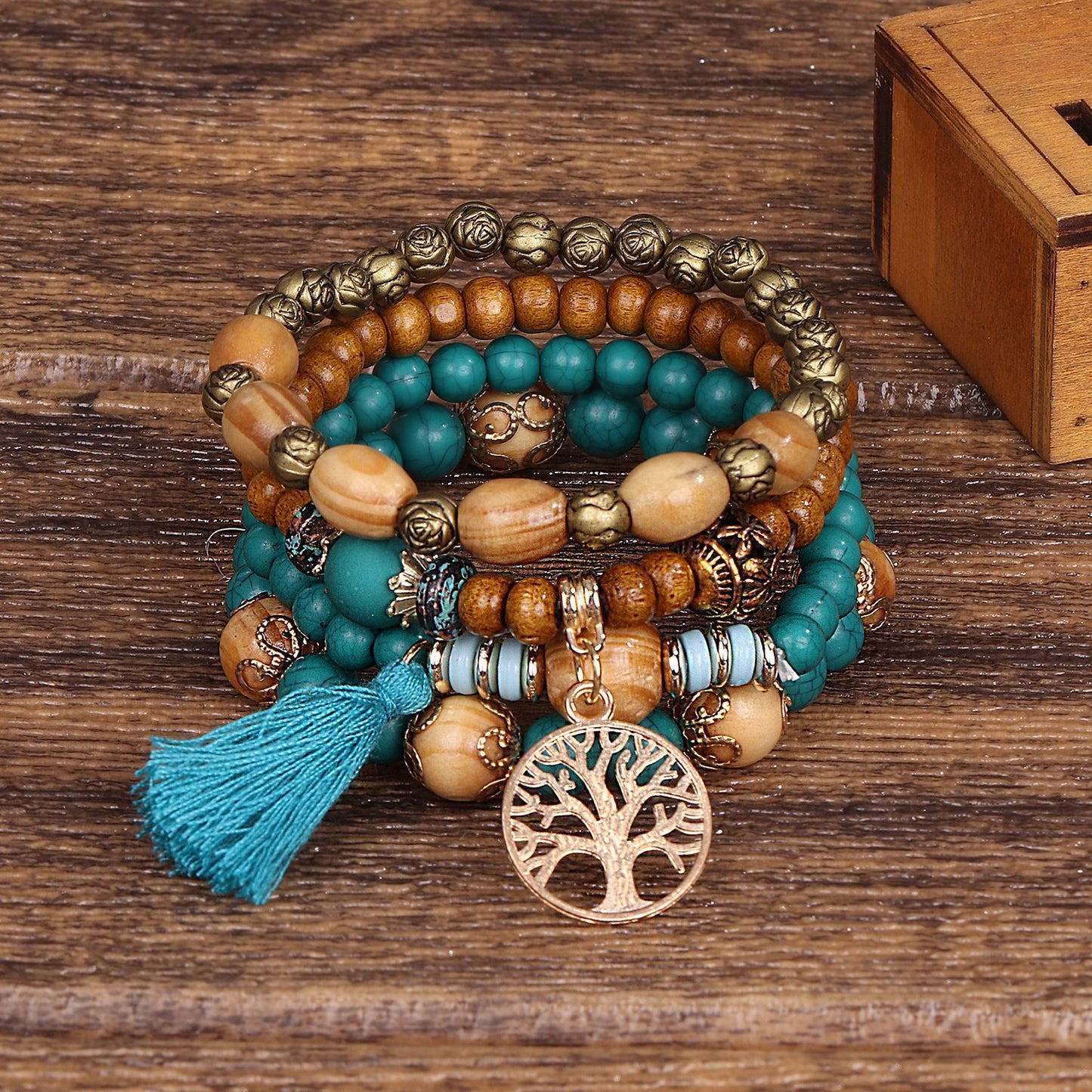 Wooden Stretch Bracelet