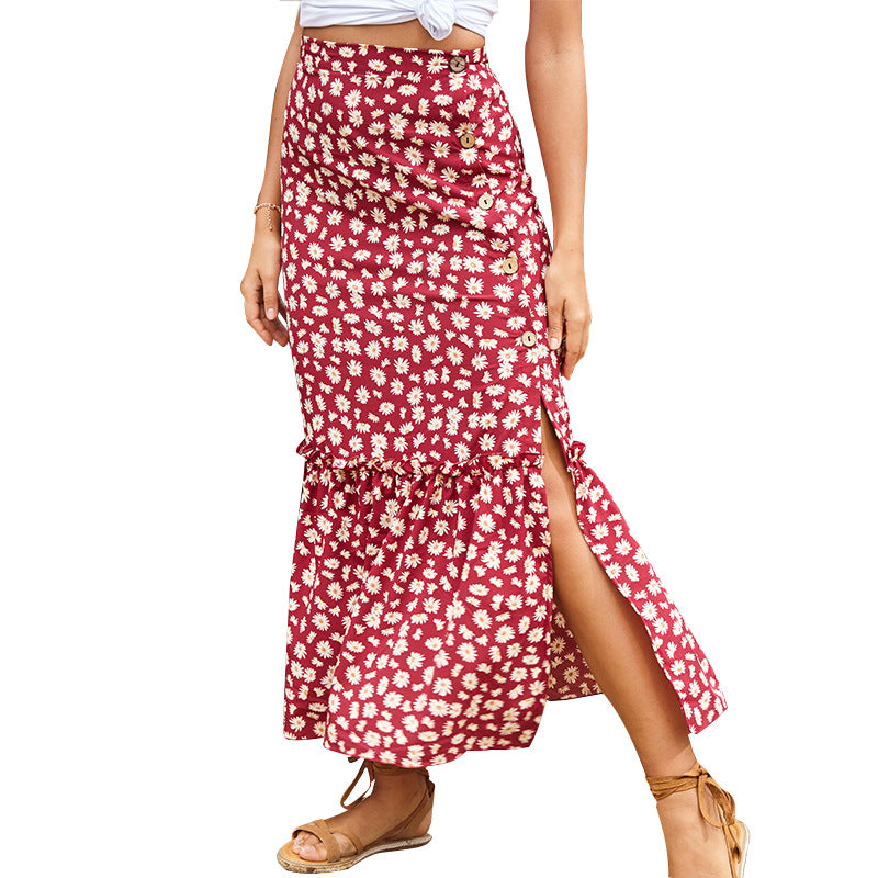 Little Daisy A-line Skirt High Waist