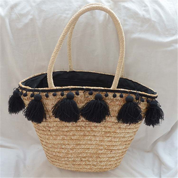 Hand-woven Tassel Bag