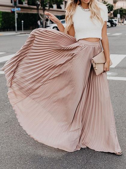 Chiffon High Waist Glam Skirt