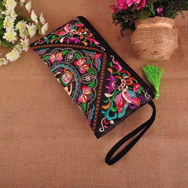 Embroidered Clutch