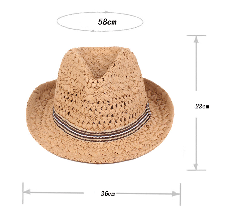 Straw Fedora Hat