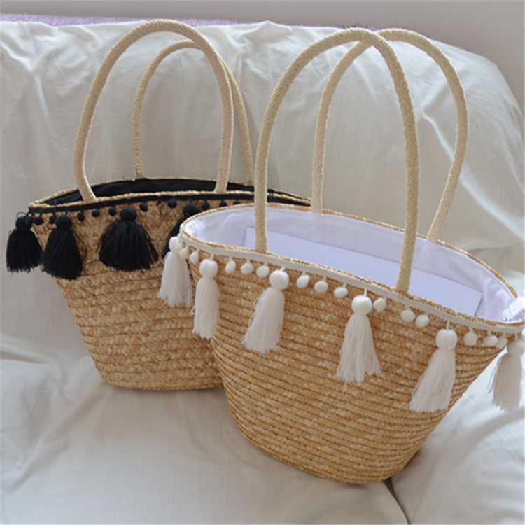 Hand-woven Tassel Bag