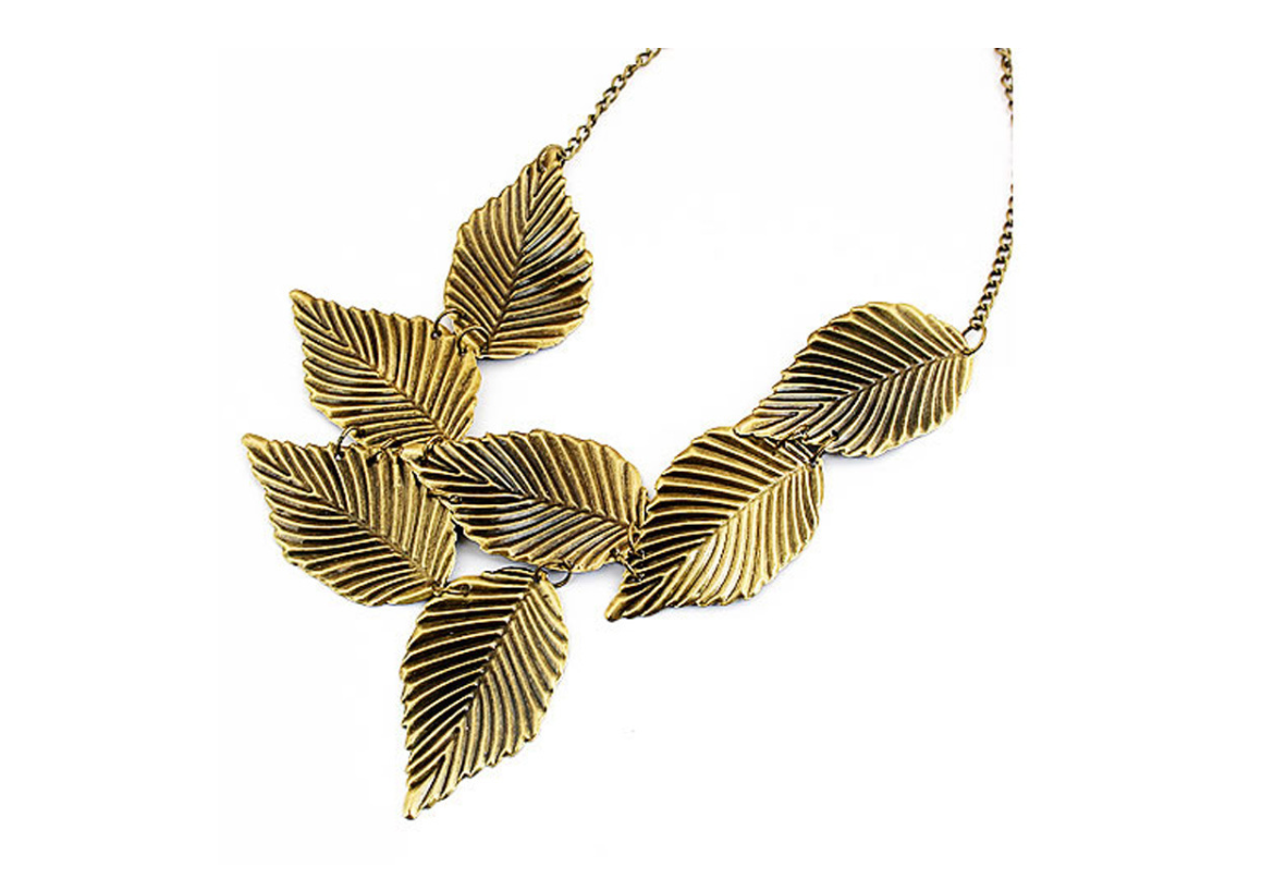 Vintage Leaf Necklace