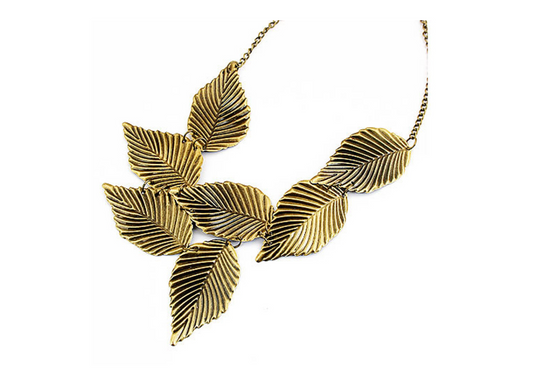 Vintage Leaf Necklace