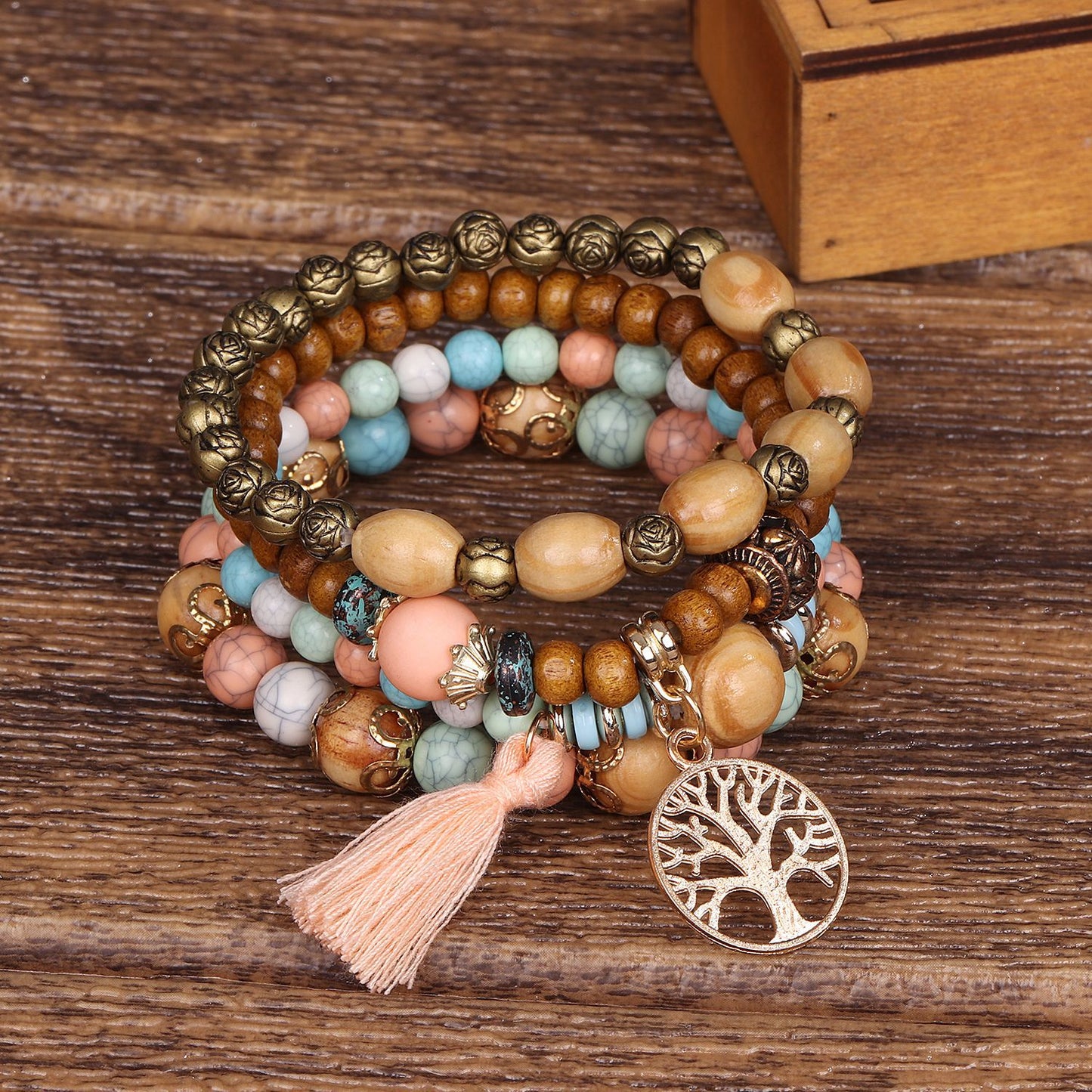 Wooden Stretch Bracelet