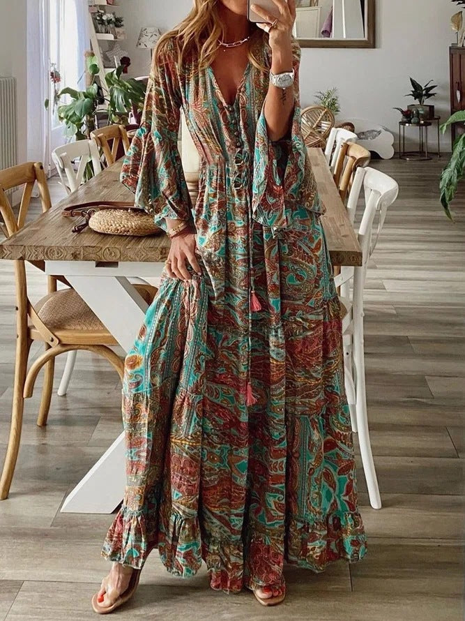 Paisley Long Dress